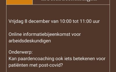 Online informatie bijeenkomst onderzoek post-covid en paardencoaching